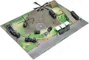 TomyTEC Hundred Views of The Working Lions 003R ~ Self-Defense Forces Disaster Prevention Training Site ~ Returns 8 Pieces Box Diorama Kit