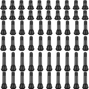 60 Pcs Tire Valve Stems, Premium TR412, TR413, TR414 Black Rubber Snap-in Valves Stems with Dust Caps for Replacement of Tubeless Rim Holes on Standard Vehicle Tires,Tyre Tool