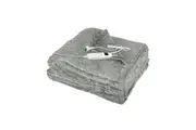 Dreamz Electric Throw Blanket Heated Plush 160x130cm Light Grey