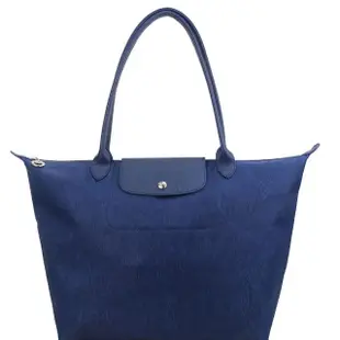 【LONGCHAMP】Pliage Neo Jean s托特包(L/丹寧藍)