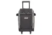 Coleman Soft Portable Cooler Wheeled Travel Camping 42 Can 30L Black Grey