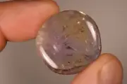 *AMETRINE* Flat Stone 2.6cm 9.2g Amethyst Citrine Natural Stone Palm Worry Thumb