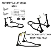 OZNALA Heavy-Duty Motorcycle Bike Front & Rear Stand Motorbike Lift Paddock Carrier