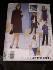 Vogue American Designer 2027 dress top pants jacket Sewing Pattern size 8-10-12