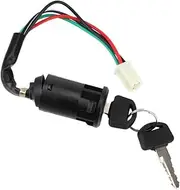 EXEGPLPVK ATV fit for Suzuki fit for Honda Start Switch Door Locks Ignition Switch Key 1pcs 50cc-250cc Motorcycle with Wire Universal