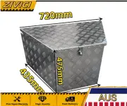 720Lx 435W x 475H Aluminium Draw Bar Toolbox Top Open UTE TRUCK TRAILER Tool Box