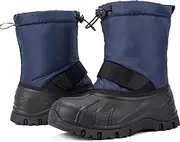 [Azooken] Children's Winter Shoes Boys Girls Warm Lined Winter Boots Snow Boots Outdoor Non-Slip Boots 28-40, blue, 35 EU