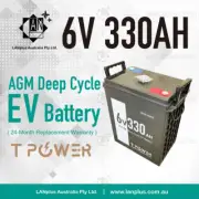 6V 330AH SLA AGM Deep Cycle Battery UPS Marine Golf Cart Solar Camper > 6V 300ah