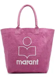 Isabel Marant Yenky Logo-embroidered Canvas Tote - Pink ONE SIZE