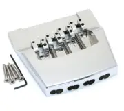 Hipshot Chrome/Brass Bass Bridge for Rickenbacker/Ric® 4001/4003 5RK400BC
