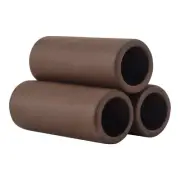 3 Pcs Brown Ceramic Shelters - Shrimp Habitat, Breeding Tube, Cave E4Z8