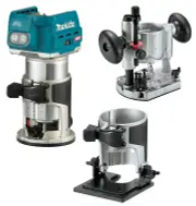 Makita RT001GZ03 - 40V Max Brushless Laminate Trimmer (Tool Only) with Accessory kit