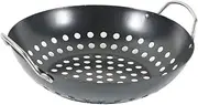 Yardwe Professional Multi-Function Grill Basket Convenient Vegetable Draining Wok Design Resistant Cooking Accessory