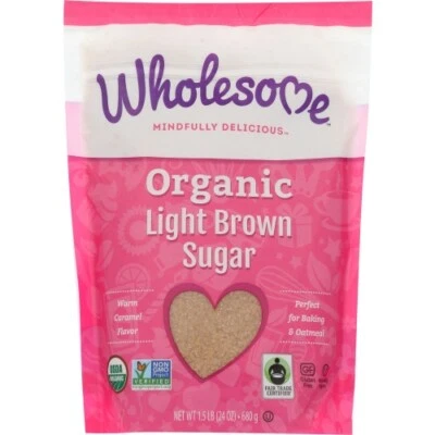 Sugar Brown Lite Org Ftc 24 Oz(Case Of 6) By Wholesome