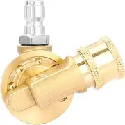 Pressure Washer Pivoting Coupler, 1/4 Inch Quick Connect Pivot Coupler 7 Angles Rotation Gutter Cleaner Attachment Pressure Washer Angle Accessory Kit for Power Washer Spray Nozzle, 4500PSI