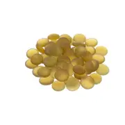 Tuscan Path 1kg 17-19mm Frosted Yellow Glass Decorative Pebble