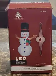 NEW Enchanted Forest 4 Feet LED Indoor Outdoor Christmas Snowman Inflatable RARE
