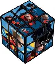 Incredibles 2 Disney Pixar Movie Kids Birthday Party Favor Toy Mini Puzzle Cube