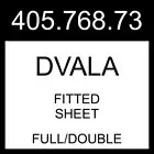 IKEA DVALA Fitted Sheet Blue Full/Double 405.768.73