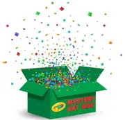 Mystery Crayola Box Sketchbook Markers Crayons Paints Set Kids Drawing Play Draw