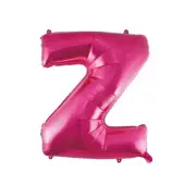 Hot Pink Z Alphabet Foil Balloon 86cm High Quality Party Decoration AUS Stock