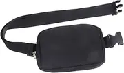 GOOHOCHY Sports Fanny Pack Small Bag Belt for Women Belt Bag Ladies Lady Women Bag Sport Bag Pouch Gym Waist Running Phone Bag Phone Storage Bag Cloth Black