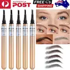 Waterproof Eyebrow Definer Pencil 4D Eye Brow Eyeliner Pen Makeup Cosmetic Tool