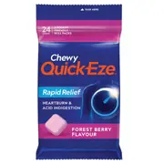 [Quick Eze] Quick-Eze Chewy Forest Berry Antacid Tablets 24 Pack