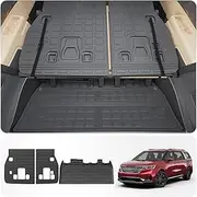 Thinzyou Cargo Mat Compatible with 2022-2025 Kia Carnival Trunk Mat Cargo Liner Trunk Liner TPE All Weather Back Seat Cover Protector 2024 Kia Carnival Accessories