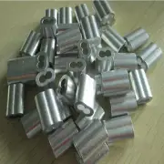 Aluminum Swage Sleeves for 1/4" Wire Rope Cable: 50, 100 pcs