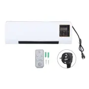 Smart Wall Heater Cooler 1800W Vertical Oscillation Adjustable Thermostat .