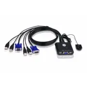 Aten 2-Port USB VGA Cable KVM Switch