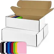 MUMULULU 3 PCS Trading Card Storage Box 600 Count Corrugated Cardboard Storage Boxes with Dividers for Football Basketball Baseball Card
