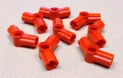x8 NEW Lego Red Technic Axle and Pin Connector Angled #4 - 135 degrees NXT