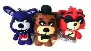 FNAF Five Nights at Freddys Set Freddy, Bonnie & Foxy 6" inches Plush Stuffed