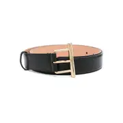 [Alexander Mcqueen] Alexander Mcqueen Leather Belt 90 CM BLACK