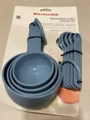 Kitchenaid Measuring Cups/Spoons Blue Velvet KE475OHBLA NEW!