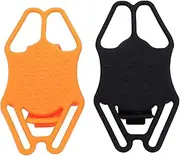 Starrypxl 2pcs Mountain Bike Phone Mount Silicone Bike Phone Holder Cell Phone Fix Bracket for 4.7-7.2 Inch Cell Phones
