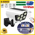 Motion Sensor Solar Spotlight Outdoor Flood Light Fake Camera 77 LED Garden Lamp