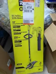 Ryobi 13" String Trimmer & Jet Fan Blower 250 cfm Combo Kit
