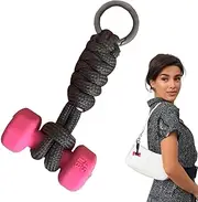 [Generic] Fitness Keychain - Kettlebell Dumbbell Fitness Series Keychain - Cool Bag Backpack Purse Pendant Decortive Keyring Charm Accessory for Men Christmas Birthday