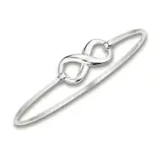 Sterling Silver Infinity Bangle