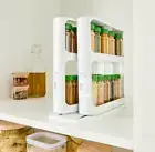 2 Tier Rotating Spice Rack Kitchen Storage Pantry Storage Organiser
