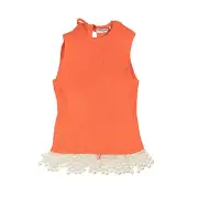 NWT Opening Ceremony ORANGE BEADED OPEN BACK KNIT TOP Size XS $325