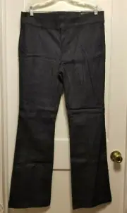 Ann Taylor DEVIN Flare Leg Jeans, Cotton, Dark Blue, Ins 32.5, Size 12, NWT