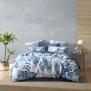 Logan & Mason Atherton Quilt Cover Set Blue