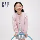 【GAP】女童裝 Logo小熊印花立領棒球外套-粉紅色(890477)