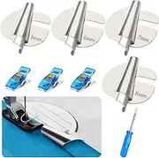 GAZETSZ Universal Sewing Rolled Hemmer Foot Set, 3-10mm 8 Sizes Rolled Hem Presser Foot for Industrial Sewing Machine, Home Sewing Supplies Juki Sewing Machine Accessories (4Pcs-5/6/7/8mm)