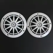 2Pc 3" ABS Speaker Cover Grill For Car Audio DJ PA Speaker Sunflower Design Whit