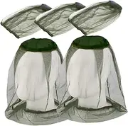 Ipetboom 5Pcs Mosquito Protection Hat Multi Function Outdoor Cap with Netting for Fishing Camping and Travel Portable Beekeeper Head Net Hat